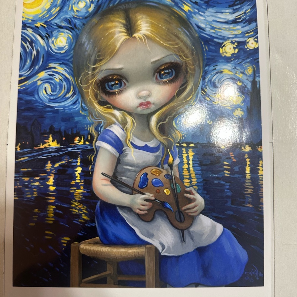 Signed Jasmine becket Griffith art print Alice